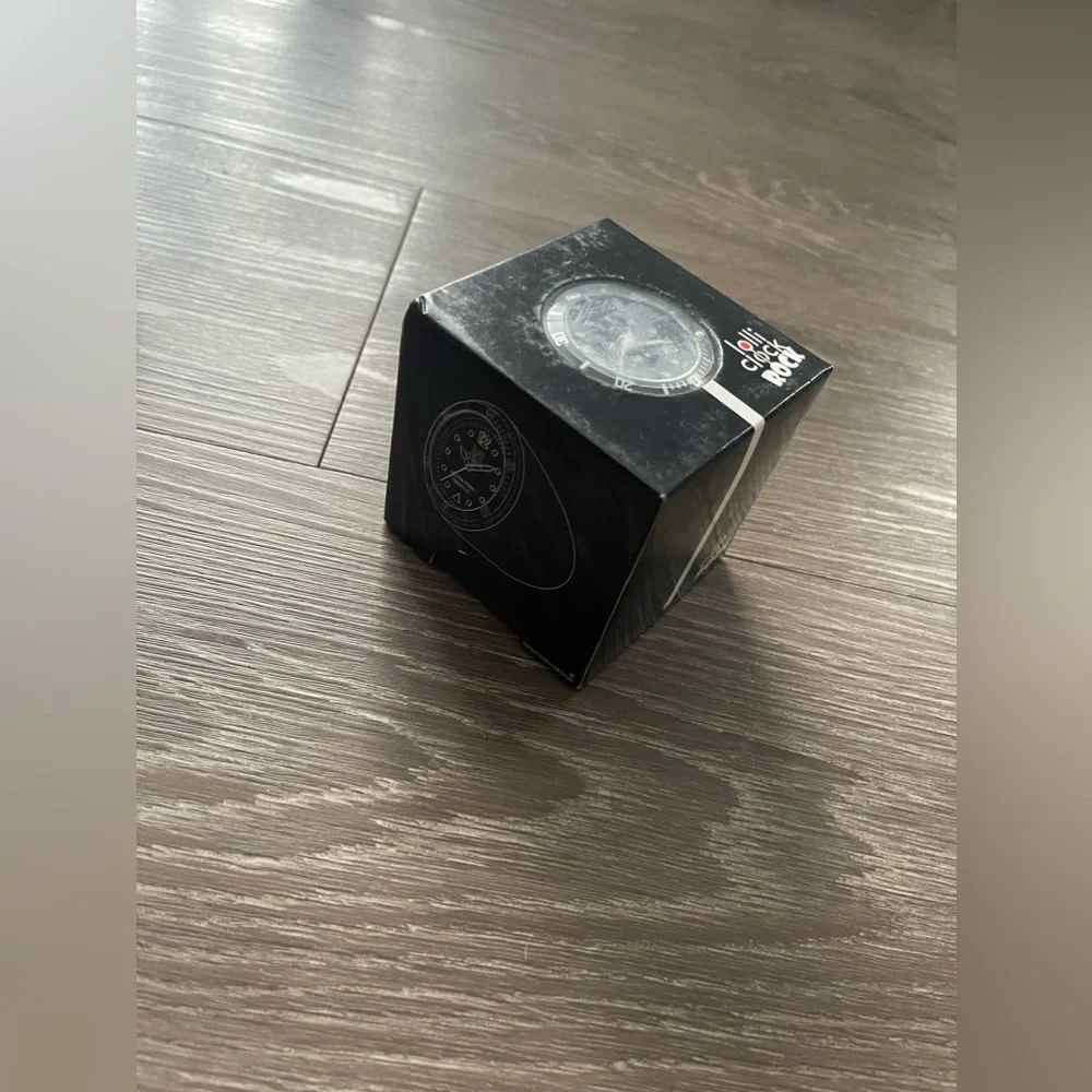 Lolli Clock Rock, Table Watch- Black